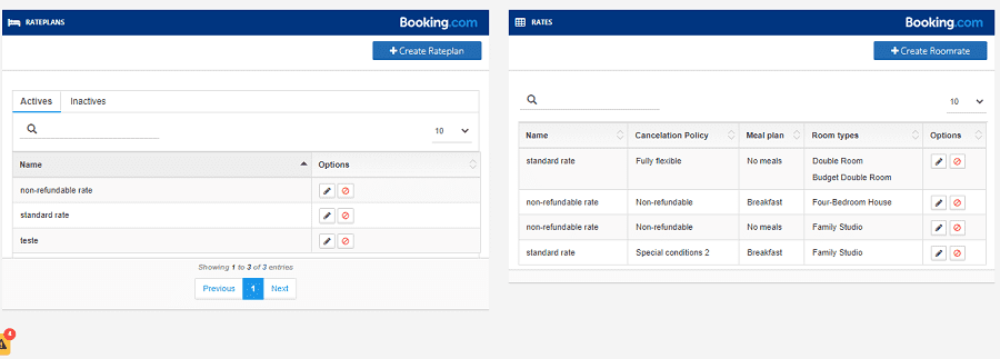 Create Rateplans for Booking.com through the e-GDS Backoffice